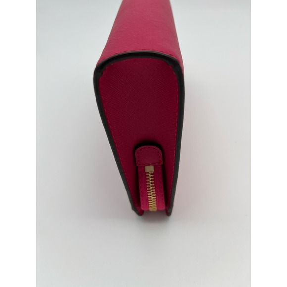 Michael Kors Jet Set Large Crossbody Clutch Ultra Pink Convertible EUC - Picture 5 of 12